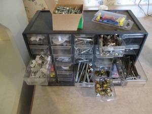 lot 61 image: Smaller size benchtop hardware orga...
