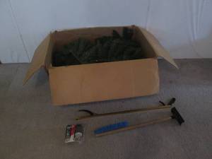 lot 136 image: Well kept artificial Christmas Tree...