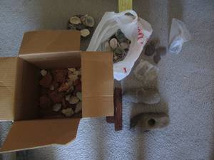 lot 144 image: Variety of decorative rocks, stones...