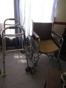 lot 161 image: Vintage manually operated wheelchai...