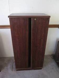 lot 171 image: Wood-tone style Freestanding multim...