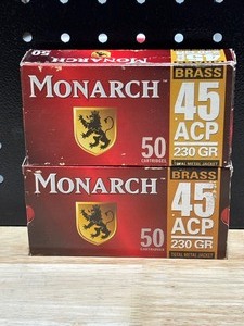 lot 19 image: Monarch .45 ACP Ammo 100 Rounds