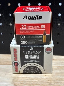 lot 22 image: .22 Long Rifle Ammo 575 Rounds