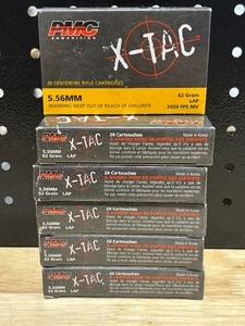 lot 26 image: PMC X-TAC 5.56mm Ammo 120 Rounds