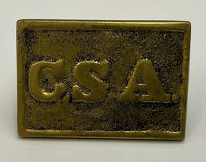 lot 3 image: Civil War Era U.S. Army Buckle Of Some Type 1 34 x 2 12
