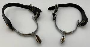 lot 8 image: Set Of Really Old Chrome Spurs