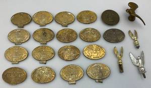 lot 15 image: Large Group Of Misc. Police Buckles & More