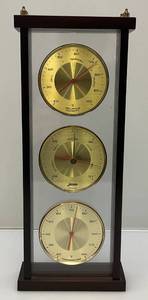 lot 19 image: Vintage JASON Brand Wall Mount Weather Station Therometer