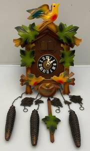 lot 26 image: RARE Vintage Double Cuckoo German Black Forest Schmeckenbech Cuckoo Clock 12 x 8 12 x 5 12