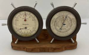 lot 29 image: Vintage Natical Themed Airguide Weather Station