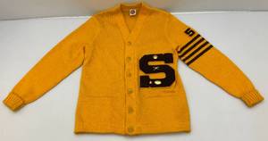 lot 37 image: Vintage South St. Paul Lettermans Sweater With Letter & Pins Made By Nelson Knitting Mills Company Duluth Minnesota Size Unknown