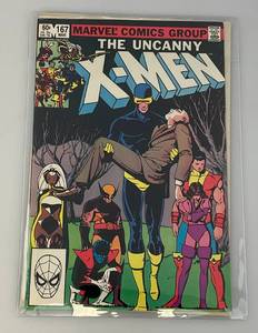 lot 57 image: 1983 Uncanney X-Men #167 Professor X Key Issue Clarmont Smith Marvel Comic (Bagged & Carded)