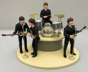 lot 73 image: Vintage BEATLES Hallmark Keepsake Ornaments On Base