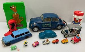 lot 89 image: Misc. Vintage Toys & Collectibles Including VW, BOZO & More
