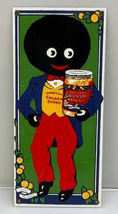 lot 92 image: Vintage Porcelain Robertson Golden Shred Marmalade Sign 6 12 x 14 12