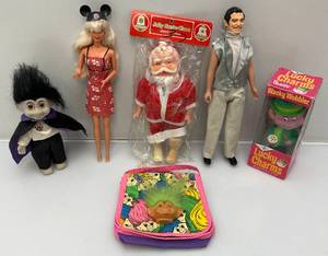 lot 111 image: Misc. Vintage Collectibles Including Mickey Mouise Barbie, Dracula Troll & More