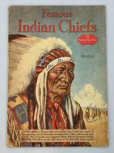 lot 119 image: 1933 Whitman Publishing Company Famous Indian Chiefs In Color (In Protective Sleeve Carded)