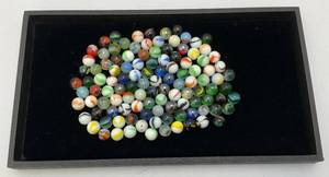 lot 138 image: Misc. Vintage Marbles (Some Glow Under UV Light)