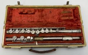 lot 144 image: 1960s Artley Elkhart Flute In Original Case