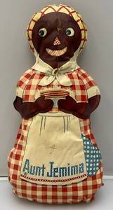lot 145 image: RARE Vintage Aunt Jemima Vinyl Stuffed Toy 12