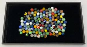 lot 146 image: Misc. Vintage Marbles (Some Glow Under UV Light)