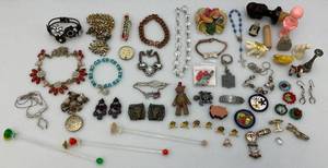 lot 177 image: Misc. Vintage Costume Jewelry, Miniatures & More
