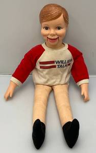 lot 192 image: Vintage Horseman  Willie Ventriloquist Doll 22 12
