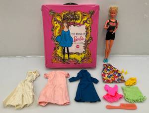 lot 196 image: Vintage Barbie In 1968 Barbie Case With Clothes & More