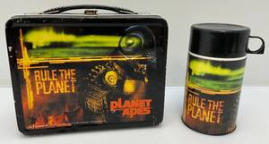 lot 199 image: NECA Brand  Rule The Planet Planet Of The Apes Tin Litho Lunch Box With Thermos