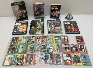 lot 213 image: Misc. Vintage Star Wars Collectibles Including 1977 Star Wars Trading Cards & More