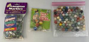 lot 218 image: Misc. Vintage Marbles (Some New In Pack)