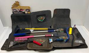 lot 240 image: Misc. Automobile Rubber Floor Mats & Scrapers