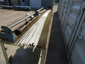 lot 9 image: SS Rod  50 pcs 516x12   7 pcs 316x12
