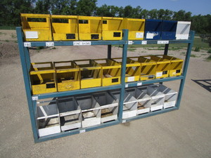 lot 16 image: Storage Rack wBins 2x5x105