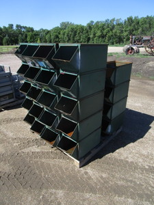 lot 19 image: (36) Stackable Parts Bins