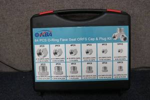 lot 3 image: 64 PCS O-ring Face Seal ORFS Cap an...