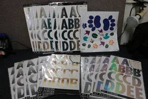 lot 4 image: Variety of Alphabet stickers for po...