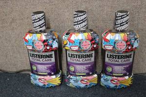 lot 9 image: 3- 1 liter bottles of LISTERINE TOT...