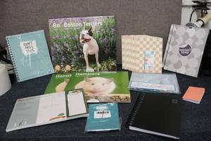 lot 15 image: Planners, journals, and calendars...