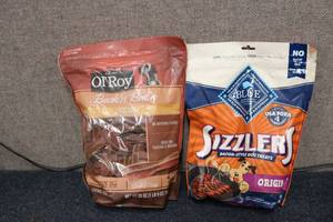 lot 24 image: 2 packs of dog treats...