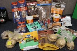 lot 35 image: Dog treats and snacks...
