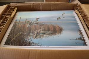 lot 90 image: Box of laminated prints Follow The...