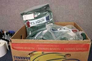 lot 96 image: Box of CLIQUE mens shirts sizes my...