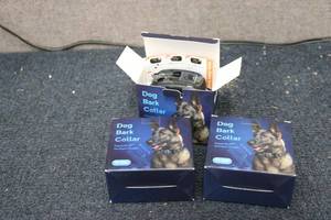 lot 104 image: 3 New Dog Bark Collars...