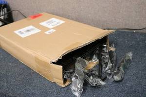 lot 113 image: New in box wire pet play pen with d...