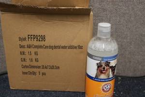 lot 134 image: 3 Bottles of Care dog dental water...