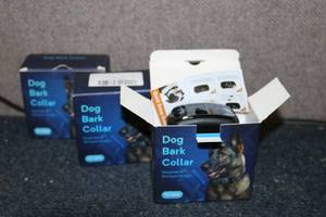 lot 144 image: 3 New Dog Bark Collars...