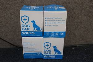 lot 147 image: 4 doggie ear wipes 50 per box...