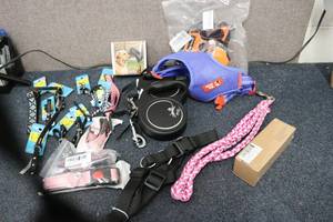 lot 154 image: Huge lot of dog and cat collars, le...