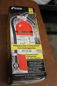 New in box fire extinguisher...